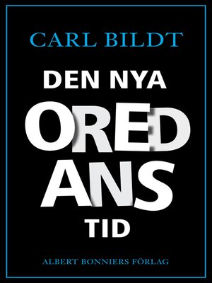 cover image of Den nya oredans tid